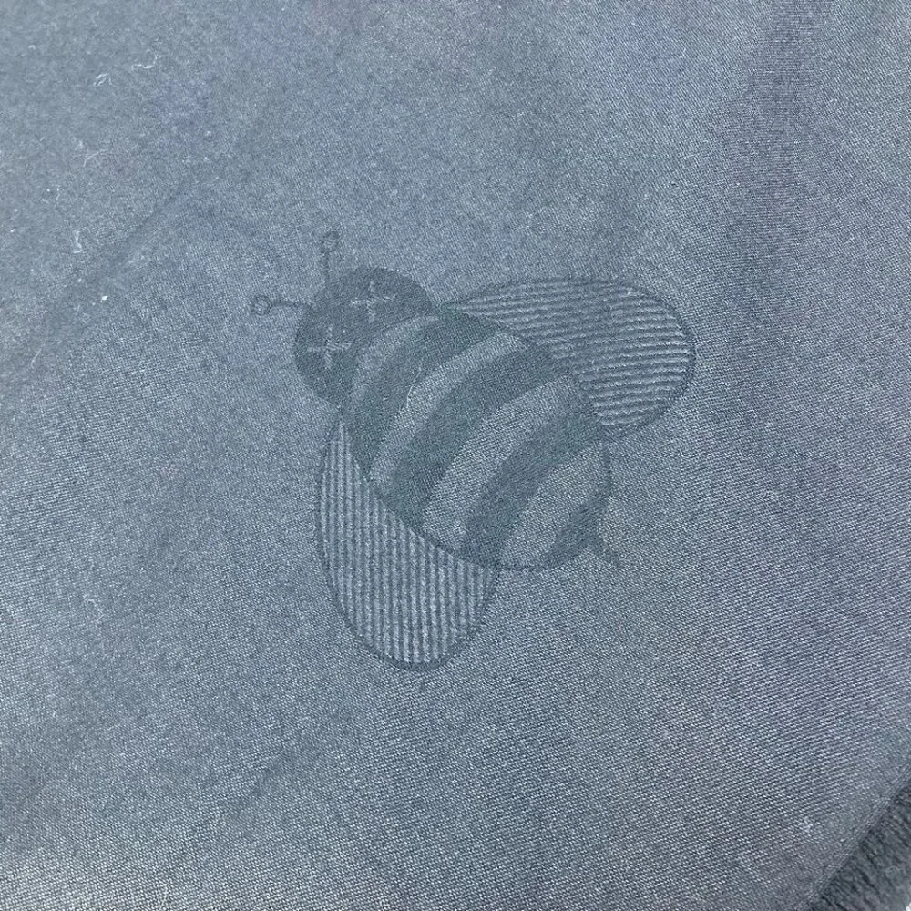 Auth Dior KAWS collaboration KAWS BEE design bee Shawl fringe Scarf Black